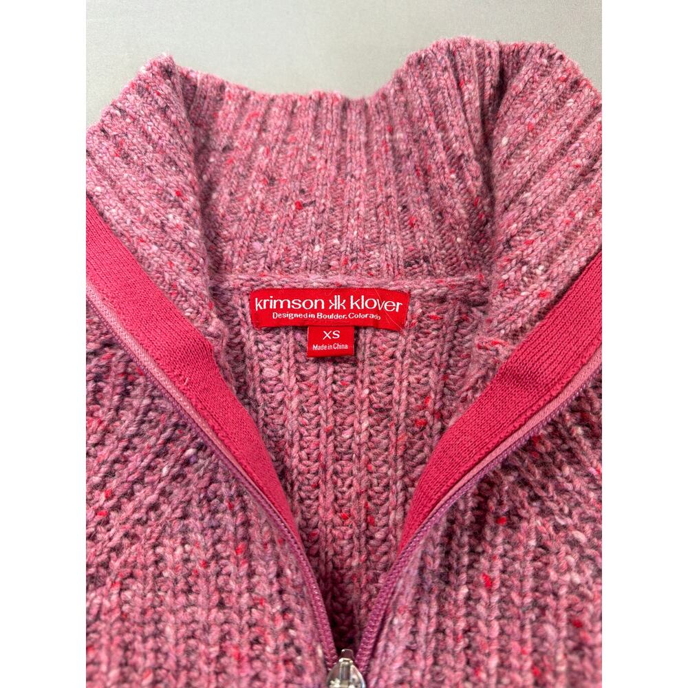 Krimson Klover Snowcar 1/4 zip sweater women's size XS - Picture 2 of 8
